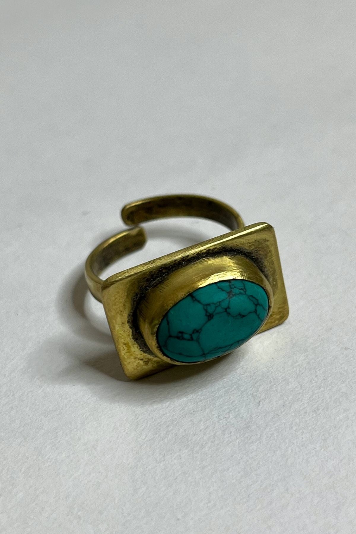 Isis - alloy & turquoise ring for men, trending fashion & style