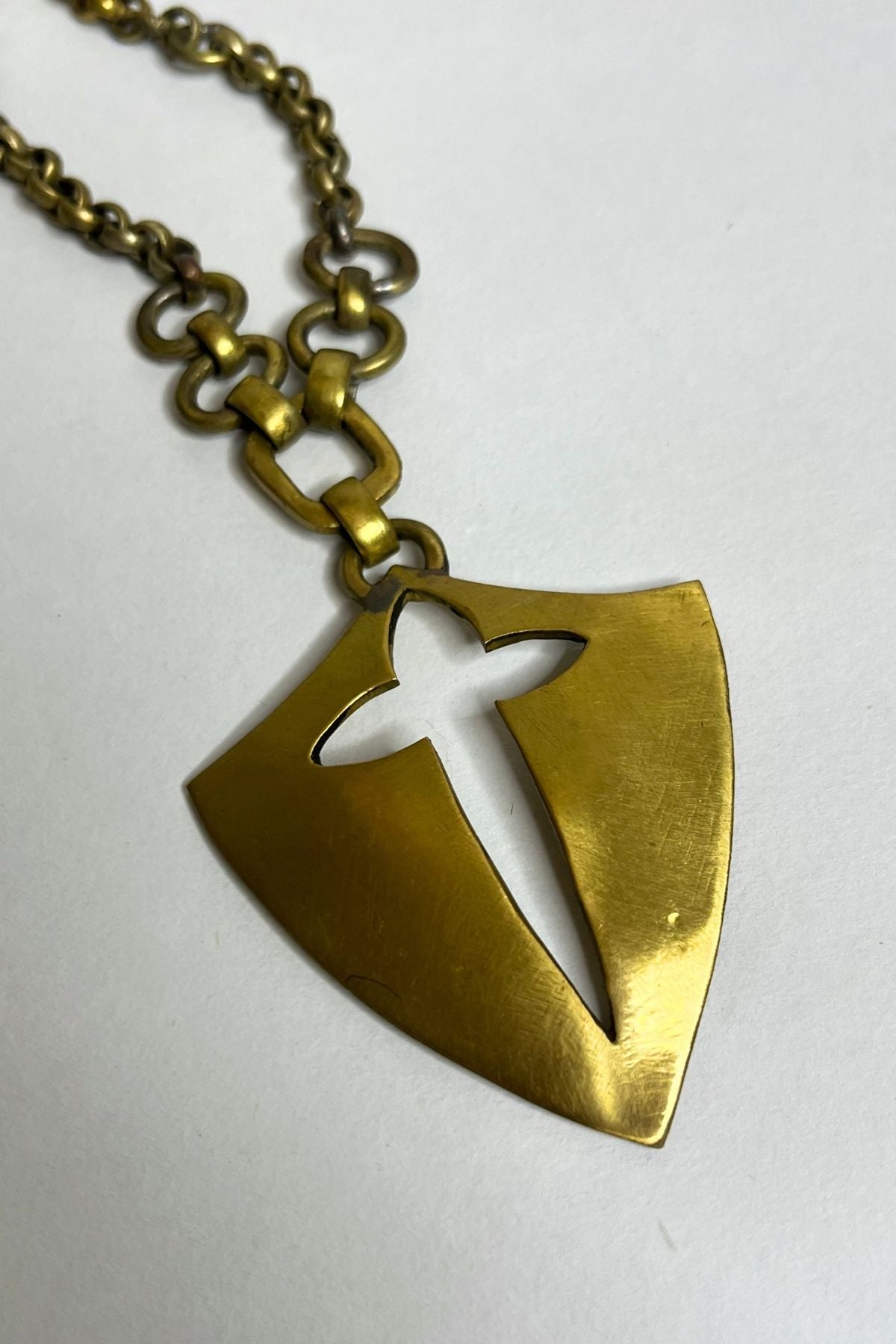 North - alloy pendant on chain for men