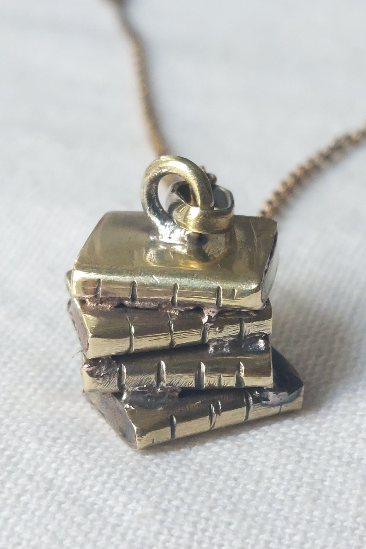 Book-stack Pendant Charm