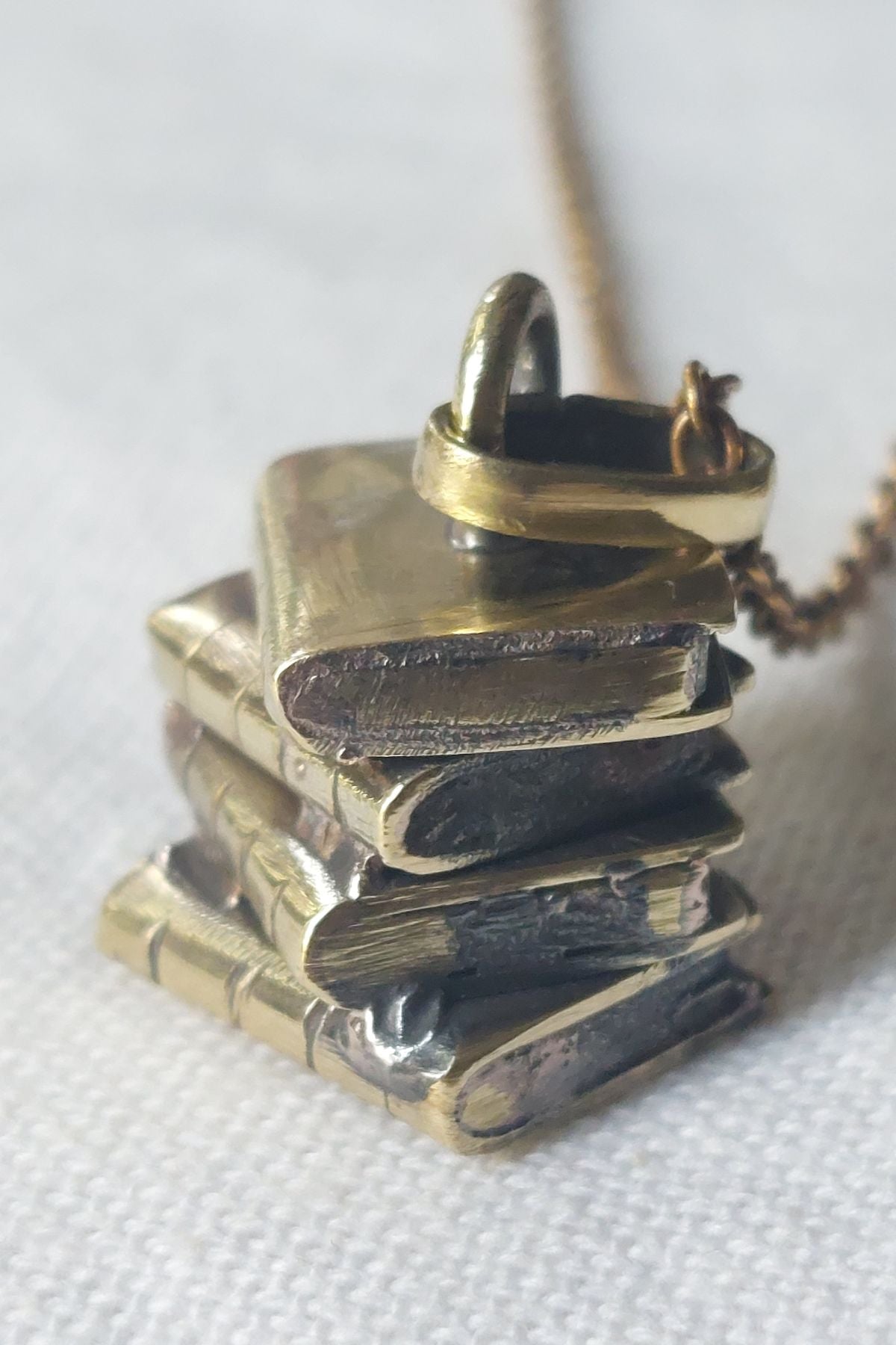 Book-stack Pendant Charm