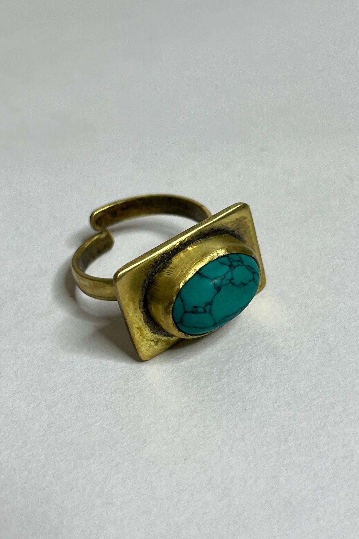 Isis - alloy & turquoise ring for men, trending fashion & style