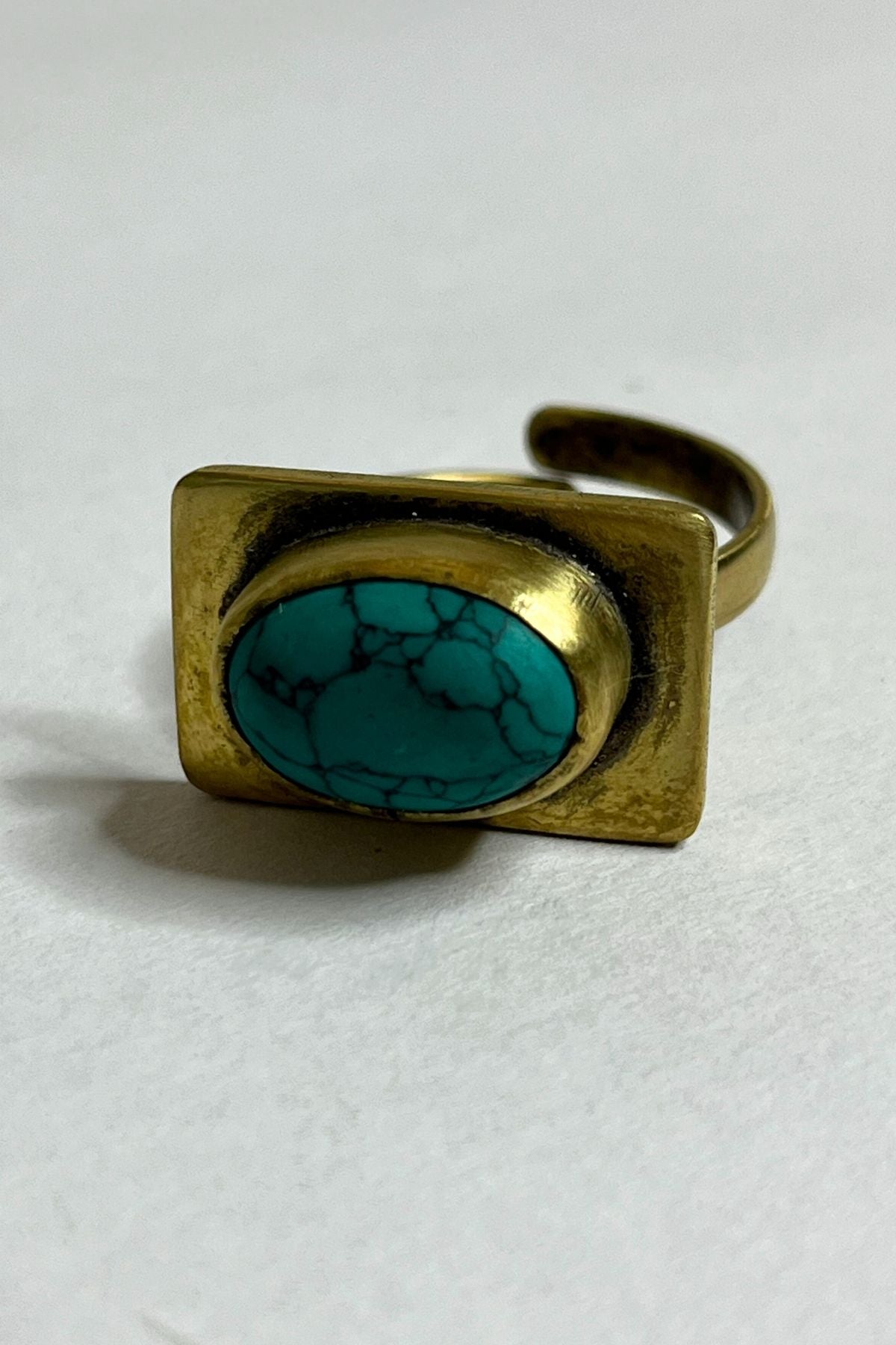 Isis - alloy & turquoise ring for men, trending fashion & style