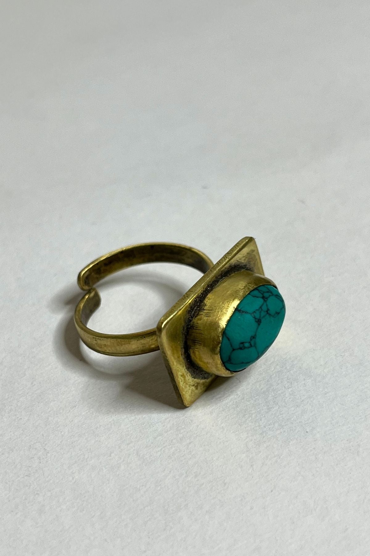 Isis - alloy & turquoise ring for men, trending fashion & style